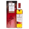 The product image shows a bottle of The Macallan A Night on Earth single malt Scotch whisky, with a distinctive red and gold label, alongside its packaging that features artwork inspired by New Year celebrations. The product image shows a bottle of The Macallan A Night on Earth single malt Scotch whisky, with a distinctive red and gold label, alongside its packaging that features artwork inspired by New Year celebrations.