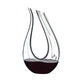 Riedel Decanter Hand-made Fatto A Mano Amadeo Black White Black Optical