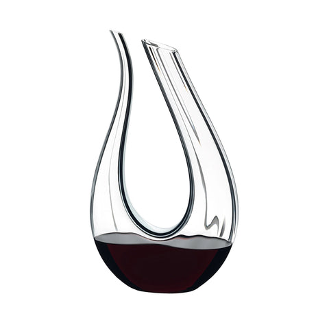 Riedel Decanter Hand-made Fatto A Mano Amadeo Black White Black Optical Riedel Decanter Hand-made Fatto A Mano Amadeo Black White Black Optical