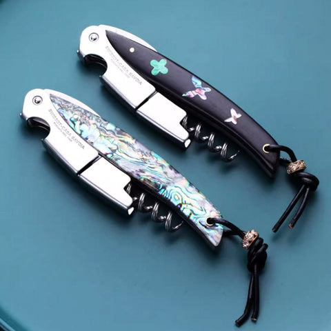 Stainless Steel Wine Corkscrew Opener Seashell Handle Stainless Steel Wine Corkscrew Opener Seashell Handle