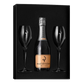 Billecart Salmon Demi Rose Champagne Half Bottle W/Gift Box with 2 Glasses