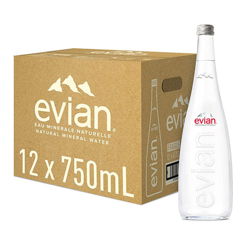 Evian Natural Mineral Water (750ML Glass Bottle x 12) Evian Natural Mineral Water (750ML Glass Bottle x 12)