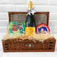 Wine Hamper - Luxury (Veuve Clicquot Champagne, Biscuits, Chocolates)