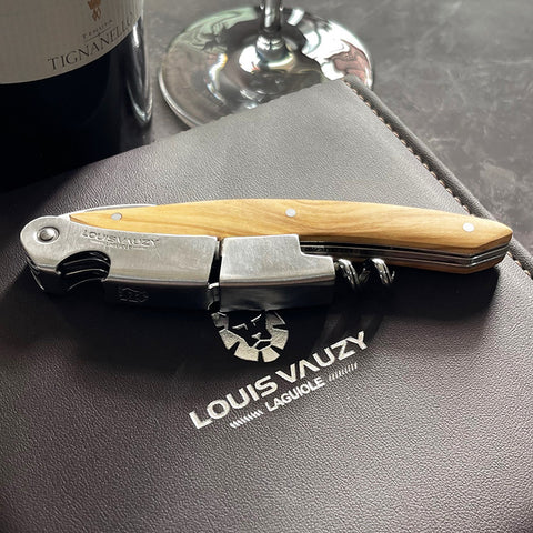 Louis Vauzy Laguiole Wine Opener Gift Set - Olive Wood Louis Vauzy Laguiole Wine Opener Gift Set - Olive Wood