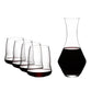 Riedel SL Riedel Stemless Wings Cabernet Merlot + Decanter (Set of 5)