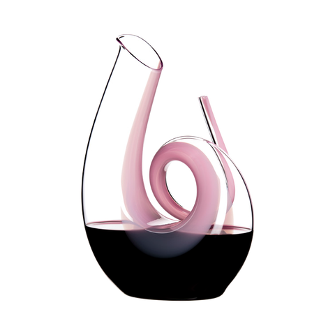 Riedel Decanter Hand-made Curly Pink