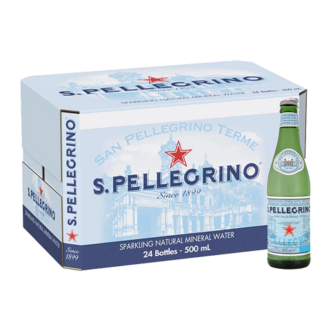 San Pellegrino Natural Sparkling Mineral Water (500ML x 24 Glass bottles) San Pellegrino Natural Sparkling Mineral Water (500ML x 24 Glass bottles)