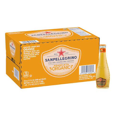 San Pellegrino Sparkling Aranciata Organic (200ML x 24 Glass bots) San Pellegrino Sparkling Aranciata Organic (200ML x 24 Glass bots)