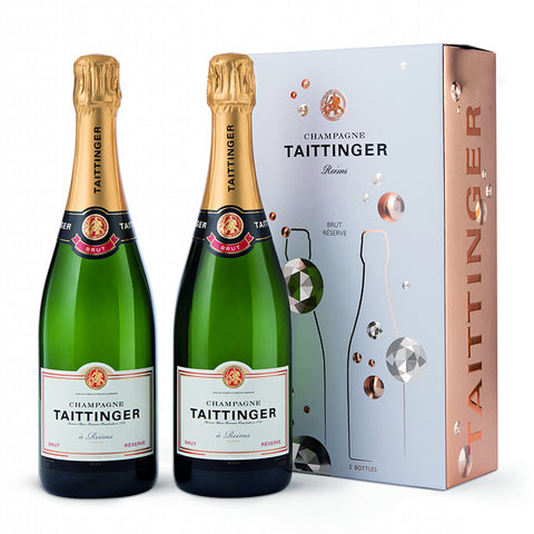 Taittinger Brut Reserve Twin Pack Gift Box Taittinger Brut Reserve Twin Pack Gift Box