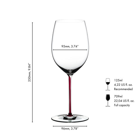 Riedel Hand-made Fatto A Mano Cabernet / Merlot - Dragon Red (Single Pack)