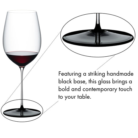 Riedel Hand-made Fatto A Mano Black Tie Bordeaux Grand Cru (Single Pack)