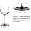 Riedel Hand-made Fatto A Mano Black Tie Chardonnay (Single Pack)