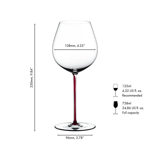 Riedel Hand-made Fatto A Mano Pinot Noir - Dragon Red (Single Pack)