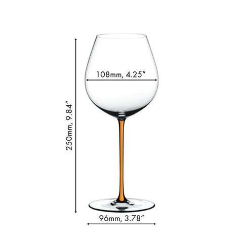 Riedel Hand-made Fatto A Mano Pinot Noir - Orange (Single Pack)