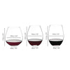 Riedel O Wine Tumbler The Key to Wine - Red Wine Set (Set of 3 glasses)