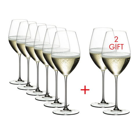 Riedel Veritas Champagne Wine Glass (PAY 6 GET 8)