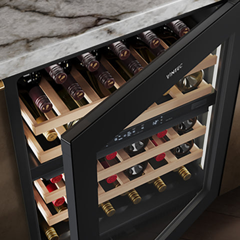 Vintec Luxe Dual Zone VWD820SCB-X (40 bottles) <b>*Free Riedel Wine Glass + 1 bottle Penfolds Wine*</b>