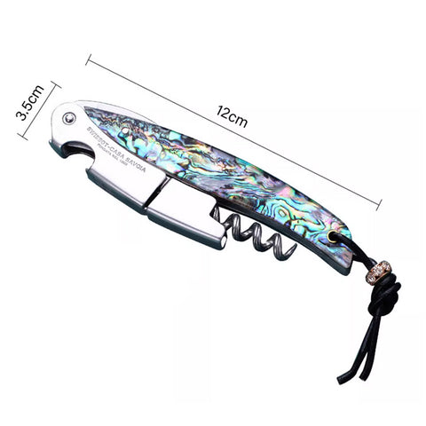 Stainless Steel Wine Corkscrew Opener Seashell Handle