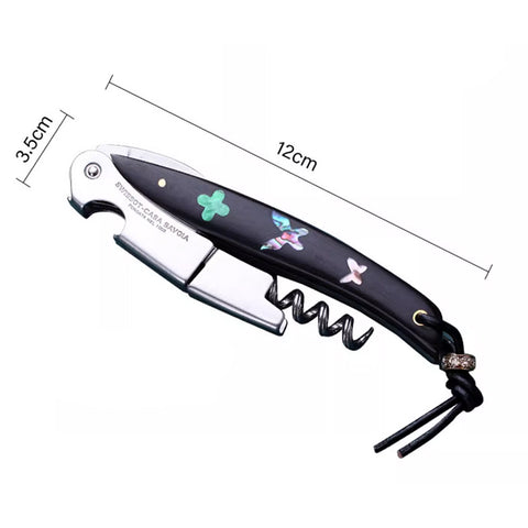 Stainless Steel Wine Corkscrew Opener Seashell Handle