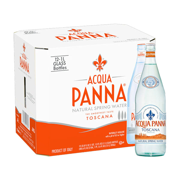 Acqua Panna Natural Spring Water (1L x 12 Glass bots)
