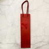 Wine Carrier with Ribbon - Red