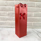 Wine Carrier with Ribbon - Red