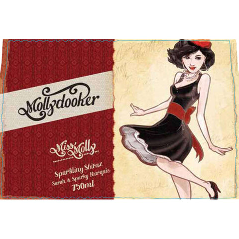 Mollydooker Miss Dolly Sparkling Shiraz label