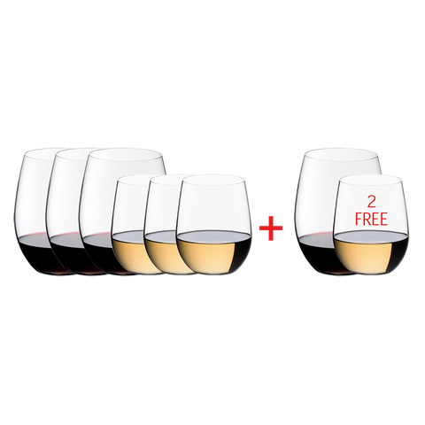 Riedel O Wine Tumbler Red & White Set (PAY 6 GET 8)