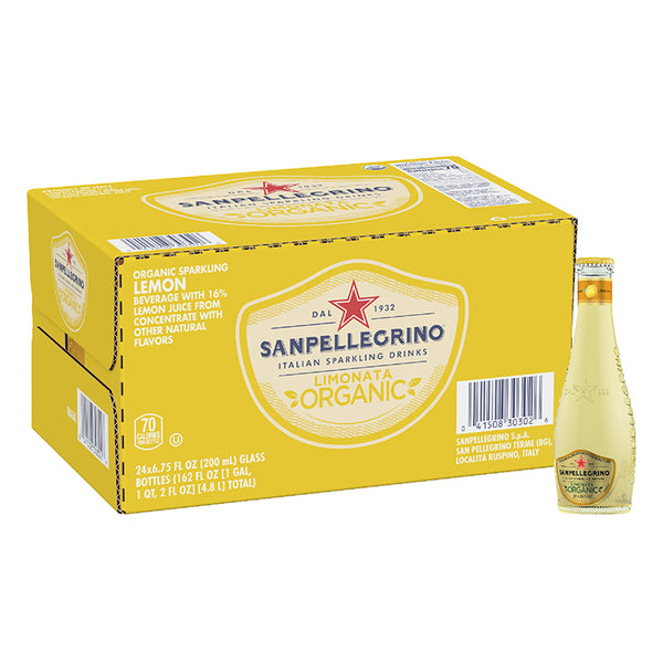 San Pellegrino Sparkling Limonata Organic (200ML x 24 Glass bots)